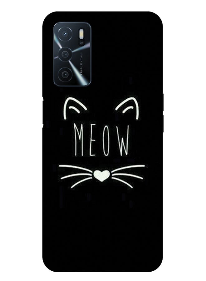 EYE CATCH Printed Protective Case Cover For Oppo A16 -  Meow - Image 1