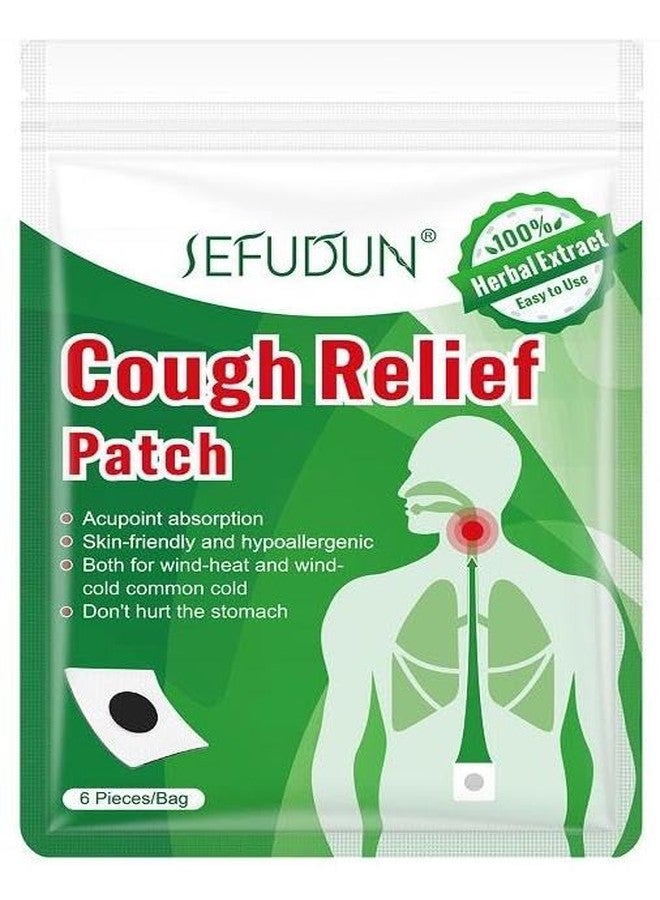 Patcheal™ 6 pcs Cough Relief Patches for Adults 100% Herbal Natural relieve Asthma Cold