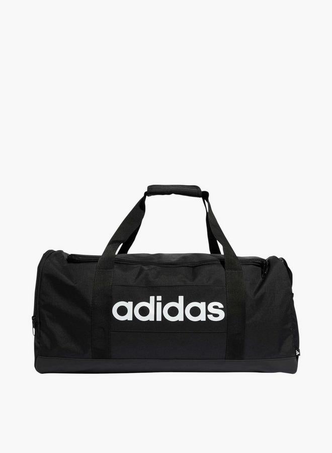 Adidas حقيبة دفل مطبوعة بشعار للرجال - Image 1