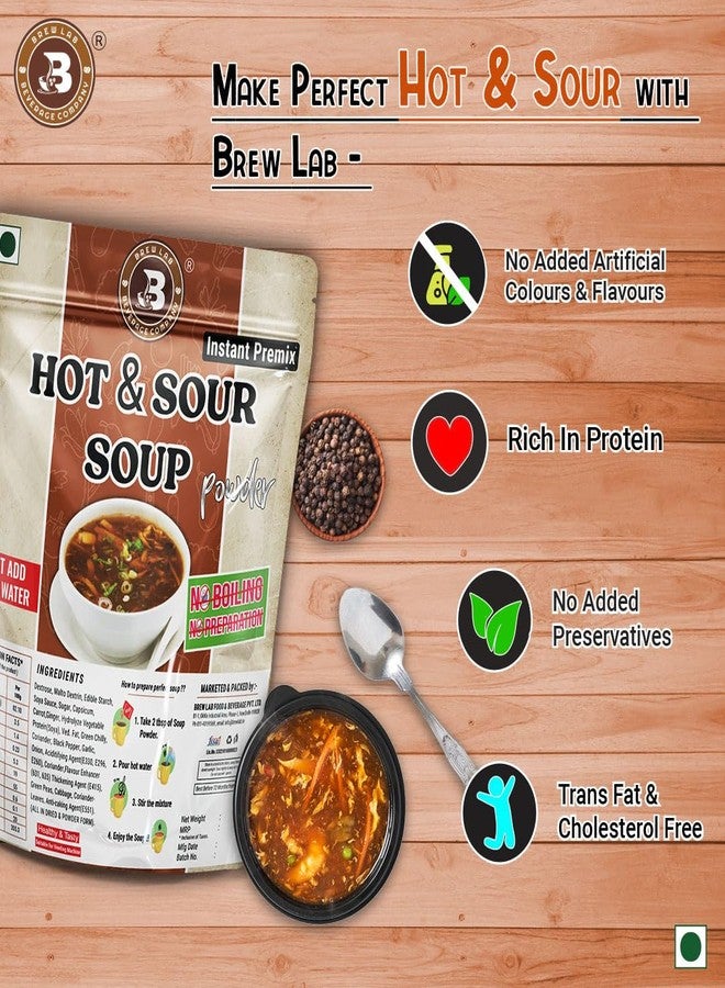 Brew Lab Sweet Corn Soup Powder & Hot & Sour Soup Powder | No Preservatives | Ready-to-eat | 500 gm x 2 - Image 4