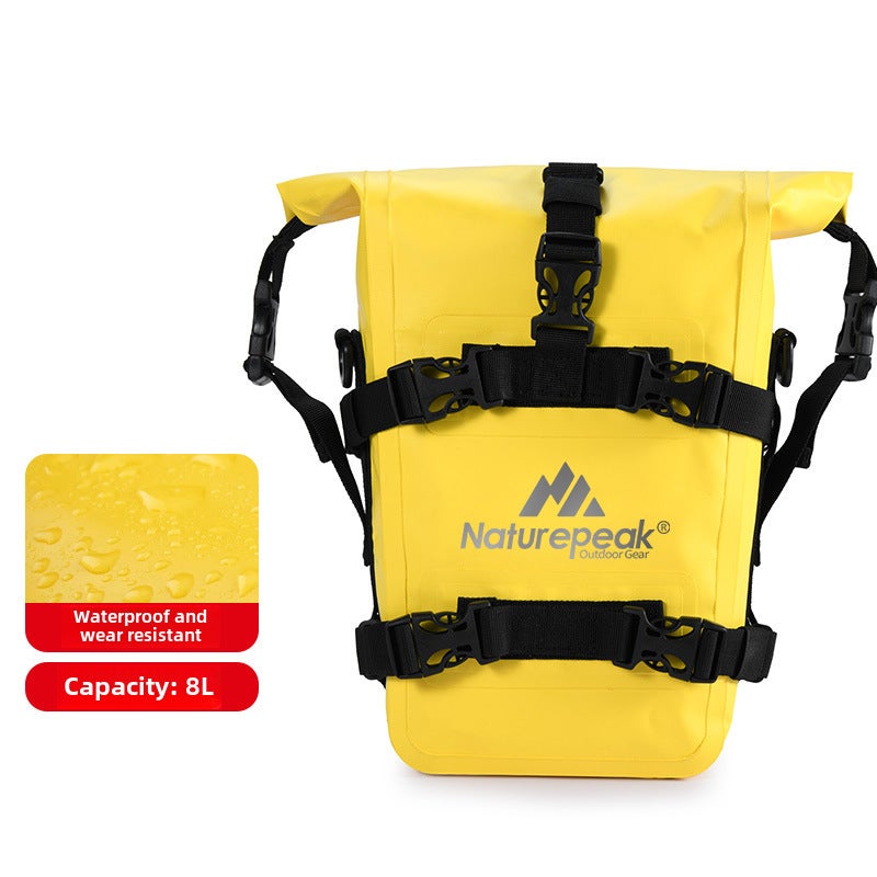 Generic Motorcycle Crash Bar Side Bags, Multi-Function, PVC Waterproof Riding Backpack Yellow