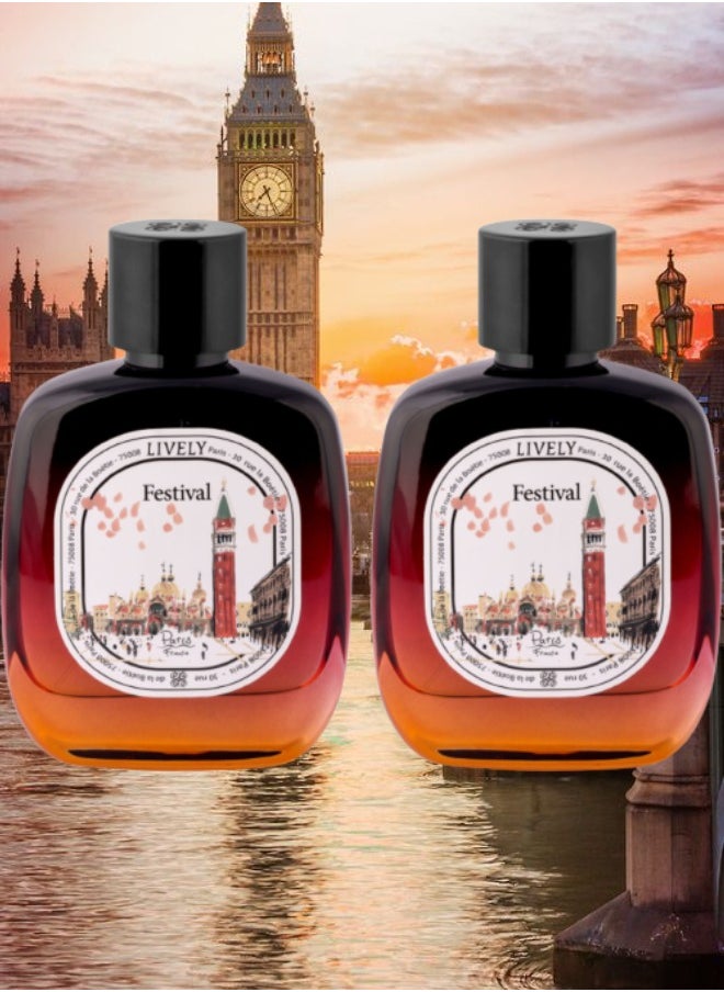 لايفلي 2 قطع عطر فيستيفال 100 مل  - Image 1
