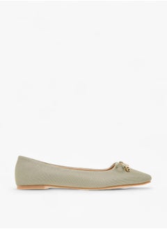 Flora Bella By Shoexpress Women's Bow Accent Slip-On Ballerina Shoes  - Image 2