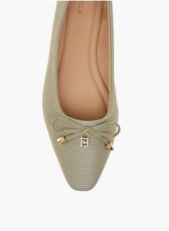 Flora Bella By Shoexpress Women's Bow Accent Slip-On Ballerina Shoes  - Image 3