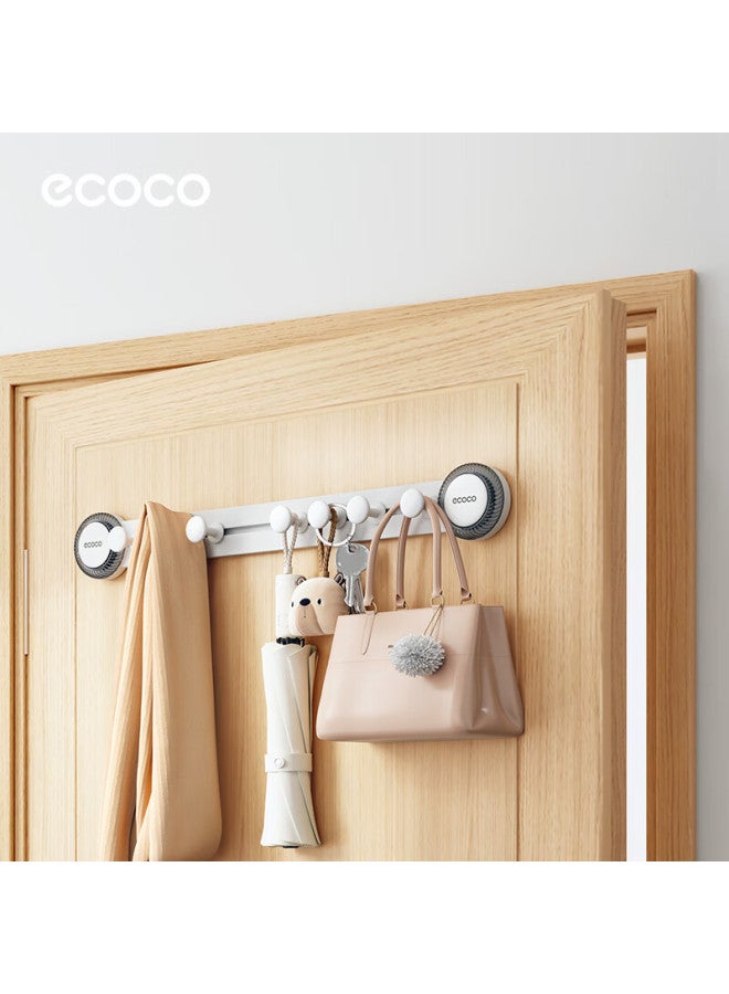 Ecoco Suction Cup Hook Clothes Hook Bedroom Coat Rack Kitchen Entryway Bathroom Strong Adhesive Hook 25222 White