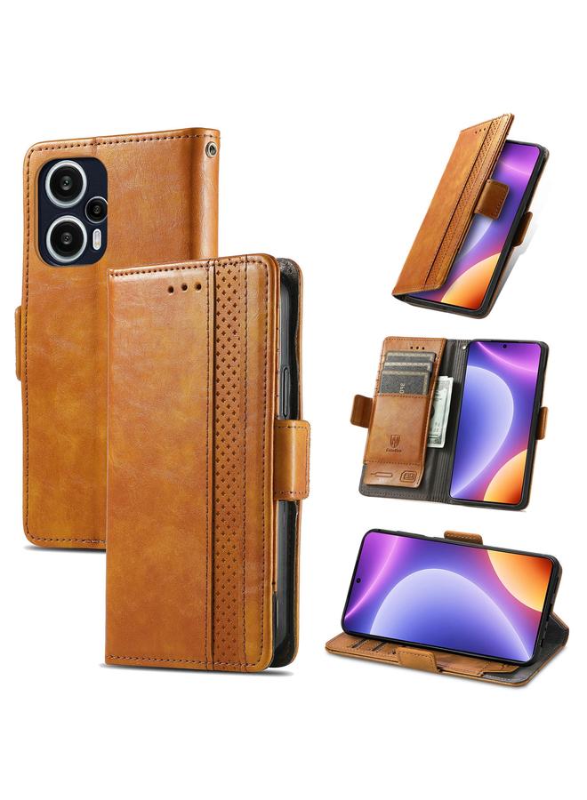 S-TOP Case For Redmi Note 12 Turbo CaseNeo Splicing Dual Magnetic Buckle Leather Phone Case - Image 1