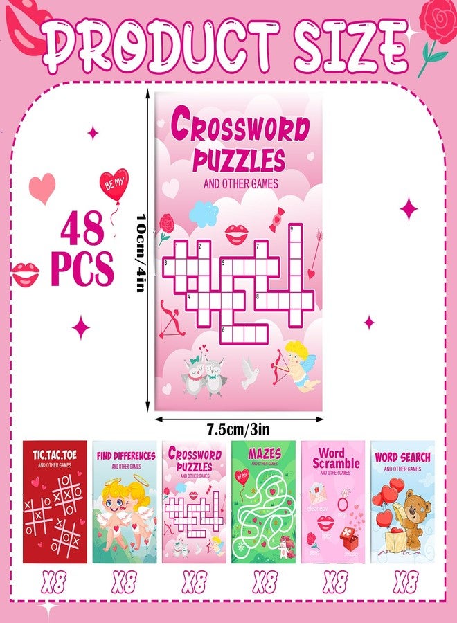 هونغداو مجموعة كتب أنشطة مصغرة من هونغداو، 48 قطعة، لعيد الحب، للأولاد والبنات، مليئة بالمرح والألعاب، تتضمن أنشطة شيقة مثل المتاهات، والبحث عن الكلمات، وإيجاد الاختلافات، وغيرها الكثير، هدية مثالية للحفلات والفصول الدراسية. - Image 2