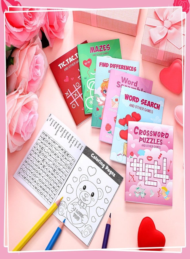 هونغداو مجموعة كتب أنشطة مصغرة من هونغداو، 48 قطعة، لعيد الحب، للأولاد والبنات، مليئة بالمرح والألعاب، تتضمن أنشطة شيقة مثل المتاهات، والبحث عن الكلمات، وإيجاد الاختلافات، وغيرها الكثير، هدية مثالية للحفلات والفصول الدراسية. - Image 4