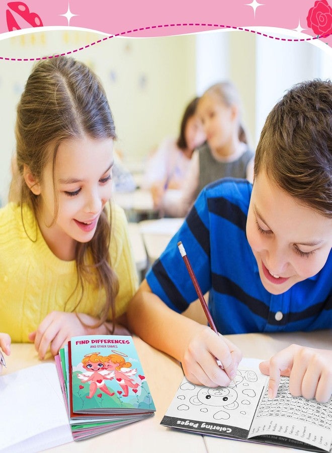 هونغداو مجموعة كتب أنشطة مصغرة من هونغداو، 48 قطعة، لعيد الحب، للأولاد والبنات، مليئة بالمرح والألعاب، تتضمن أنشطة شيقة مثل المتاهات، والبحث عن الكلمات، وإيجاد الاختلافات، وغيرها الكثير، هدية مثالية للحفلات والفصول الدراسية. - Image 5