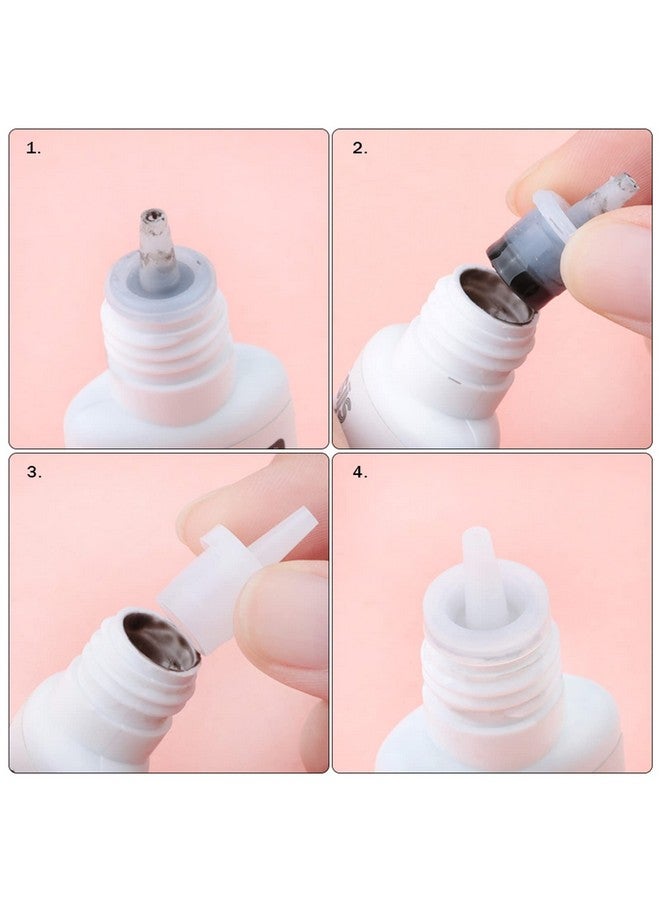 DonLeeving 140 Pcs Eyelash Glue Replacement Eyelash Glue Bottle Nozzle Caps Lash Glue Bottle Plug Glue Mouth Tips Glue Bottle Pins Blocking Needle For Home Salon Eyelash Extensions Tools - Image 3