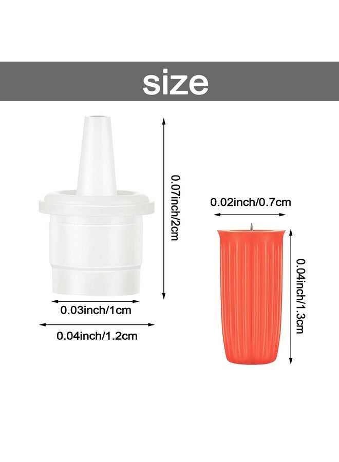 DonLeeving 140 Pcs Eyelash Glue Replacement Eyelash Glue Bottle Nozzle Caps Lash Glue Bottle Plug Glue Mouth Tips Glue Bottle Pins Blocking Needle For Home Salon Eyelash Extensions Tools - Image 2