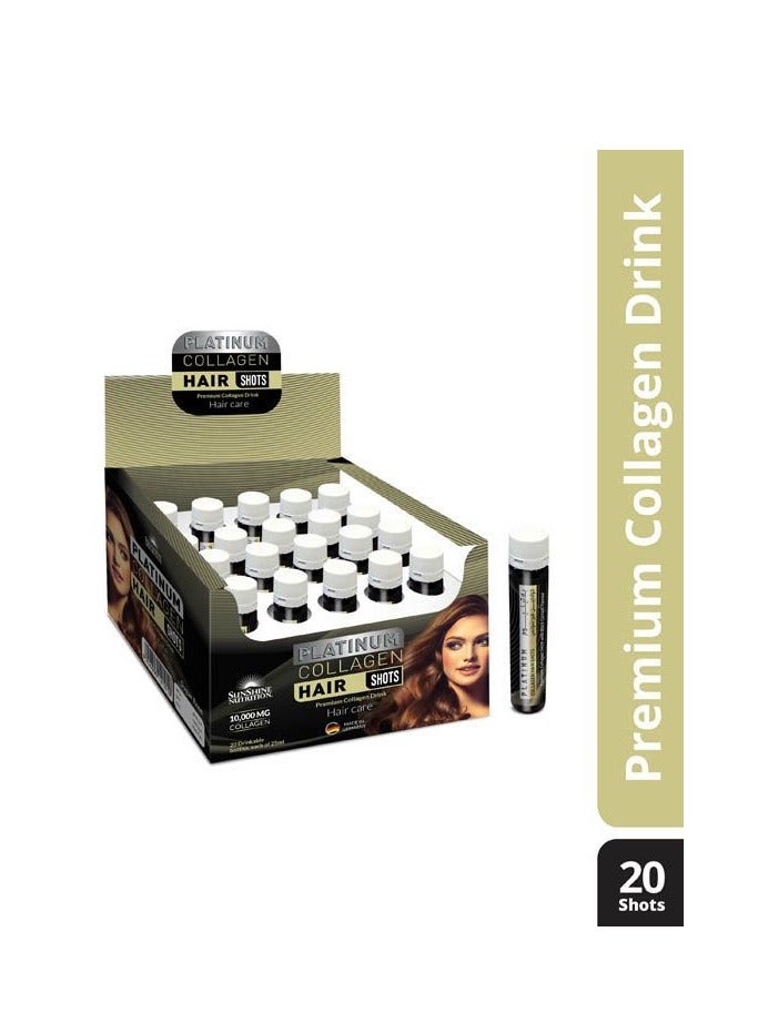 Sunshine Nutrition Platinum Collagen Hair Shots 20'S 25 ml