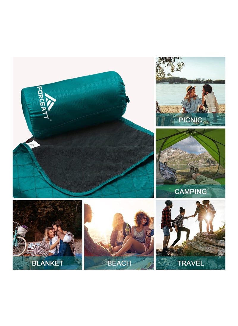 Arabest Camping Blanket, 200 X 150 cm Large Outdoor Blanket, Sandproof, Waterproof for Outdoor Festivals, Beaches, Picnics, Stadium，Camping, Parks, Hiking, Travel, Family Suitable for 4 Seasons.  - Image 4