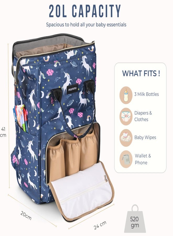 MAMMA Diaper Bag for Mothers for Travel, Baby Bag for Mother Travel, Hospital Bag for Delivery Women, Baby Diaper Bag for Mom, 12 Pockets Diaper Bags for Mothers with 9 Months Warranty - Image 2
