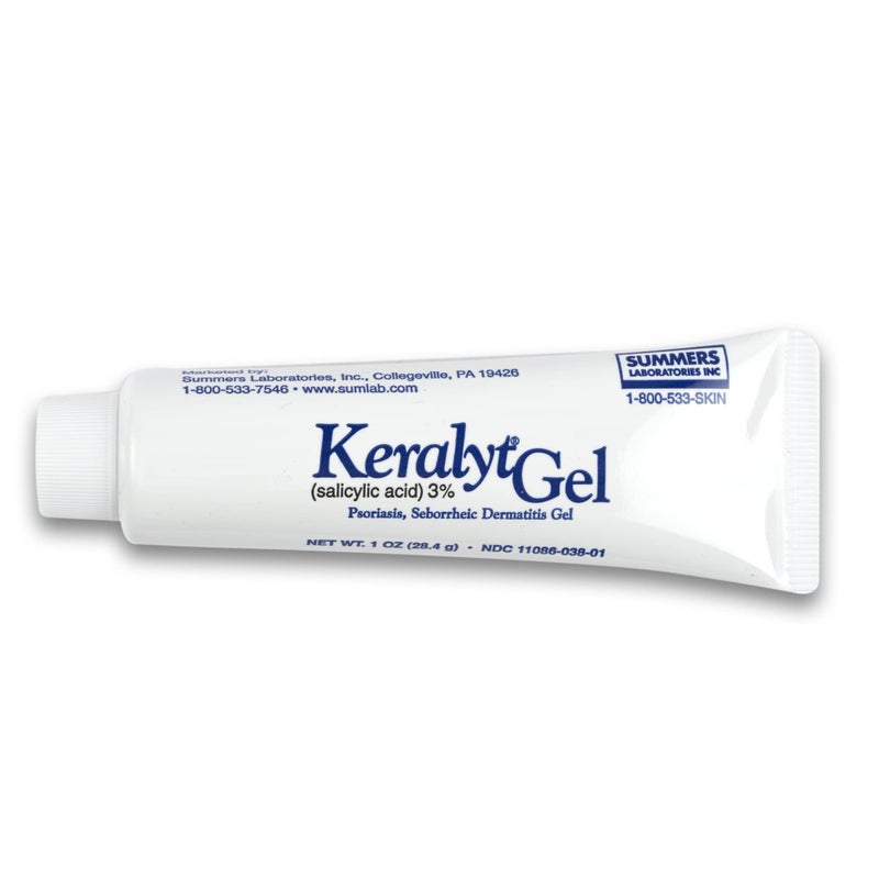 keralyt Keralyt 3% Salicylic Acid Gel - Exfoliating Moisturizing Skin Gel - Promotes Relief from Itchy, Redness, Dryness, Roughness, and Flakey Skin from Psoriasis, Eczema, Acne, Dermatitis  - Image 1