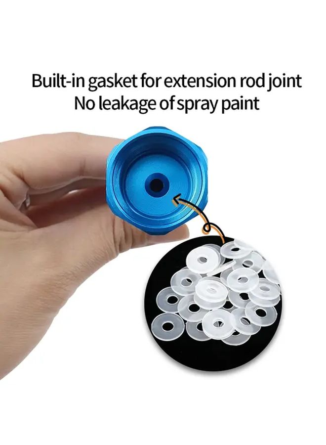 30pcs Airless Paint Sprayer Sealing Gaskets Anti Leak Flat Washer Washers For Spray Gun Extension Rods And Tip Adapters Durable Plastic Leak Proof Accessories No Tool Installation Corrosion Resistant Prevents Paint Dripping Paint Sprayer Gun - Image 1