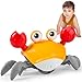 Hirger Crawling Crab Baby Toy Infant Tummy Time Toys for Babies 3 6 9 12 18 24 36 Months Walking Dancing Crab for Toddler 1 2 3 Year Old 1st Music Birthday Gift for Boys Girls - Image 2