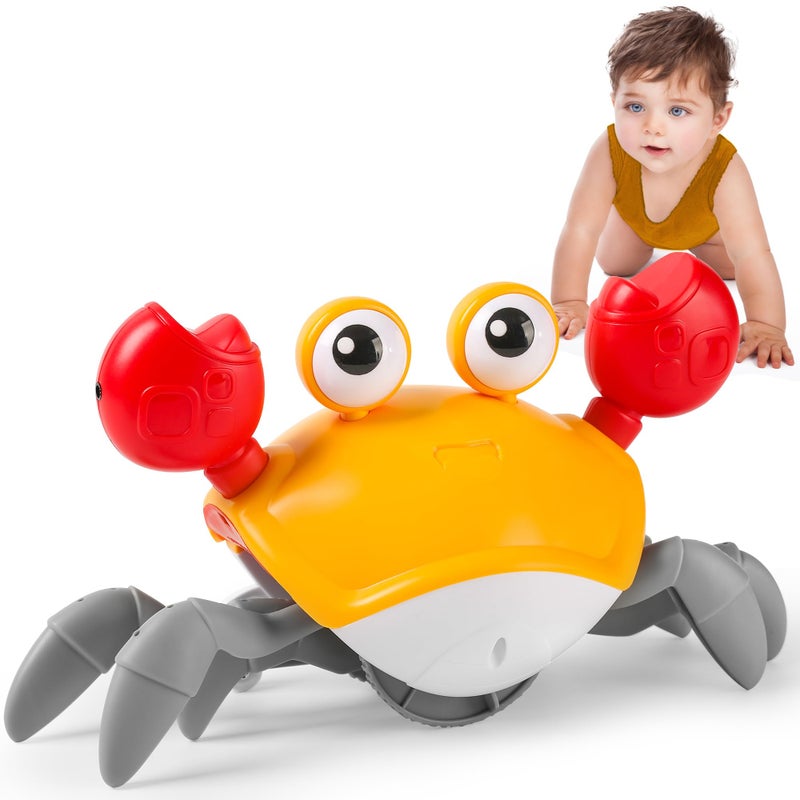 Hirger Crawling Crab Baby Toy Infant Tummy Time Toys for Babies 3 6 9 12 18 24 36 Months Walking Dancing Crab for Toddler 1 2 3 Year Old 1st Music Birthday Gift for Boys Girls - Image 3