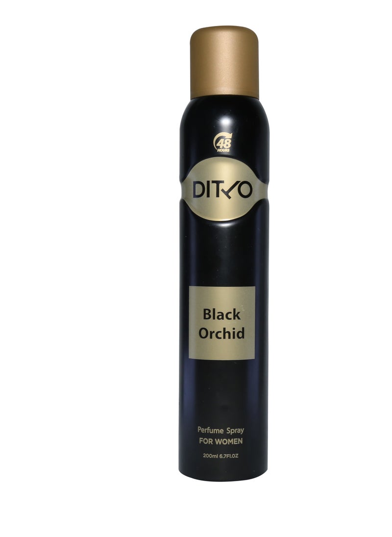 Ditto - Black Orchid Perfume Spray For Women 200ml - Image 1