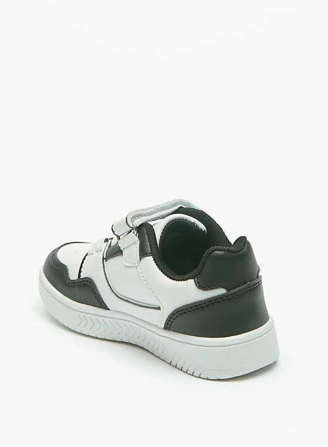LBL by Shoexpress Boys Textured Sneakers with Hook and Loop Closure