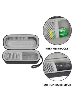 ANKHOH Case Compatible With Logitech Wireless Presenter R400 Wireless Presentation Remote Clicker, Pointer Storage Organizer Bag With Zippered Mesh Pocket (Box Only) (Black)  - Image 3
