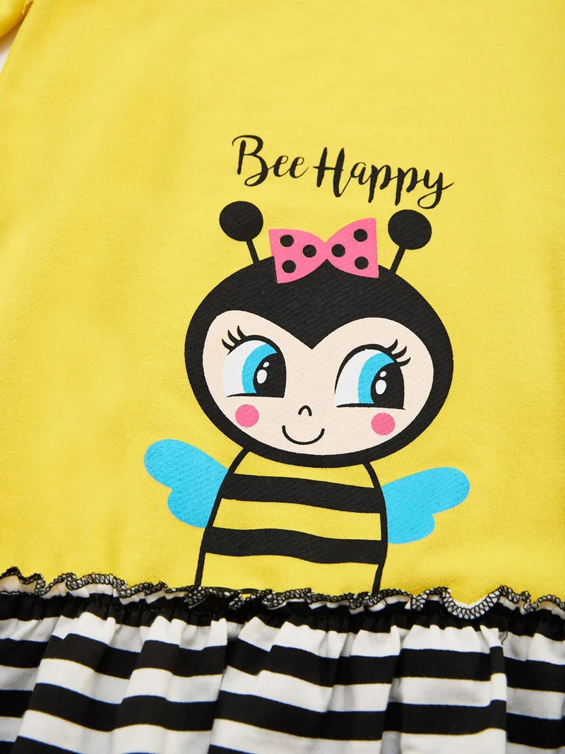 Denokids Striped Hem Dress