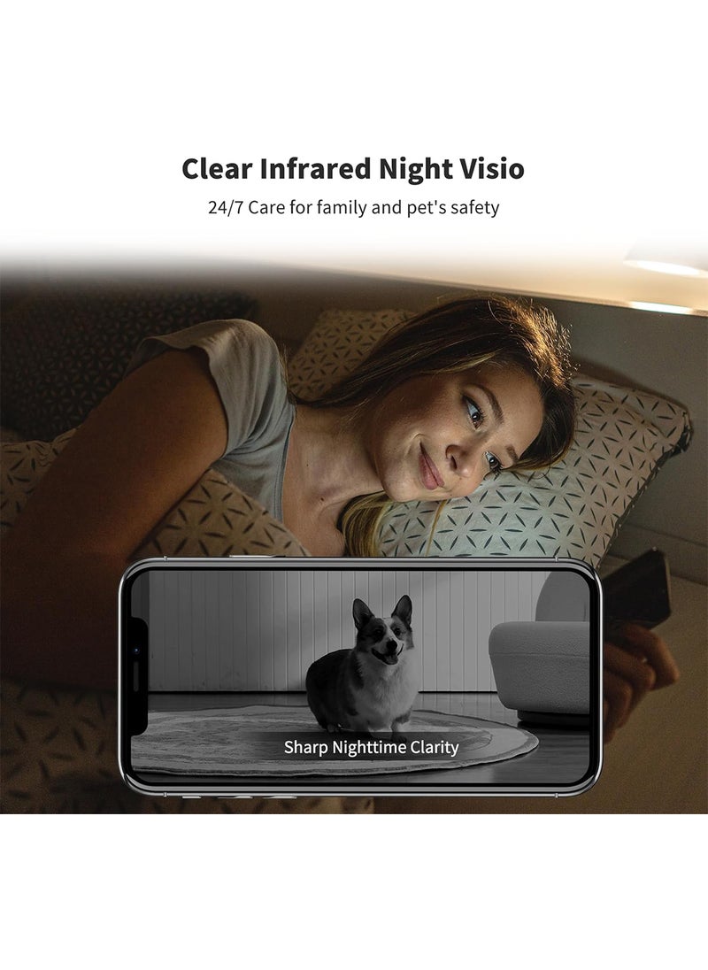 Sharpdo - 1080P Indoor Security Camera, Baby Pet Camera, Night, Secure Local and Cloud Storage, Two-way Talk, APP - Image 1