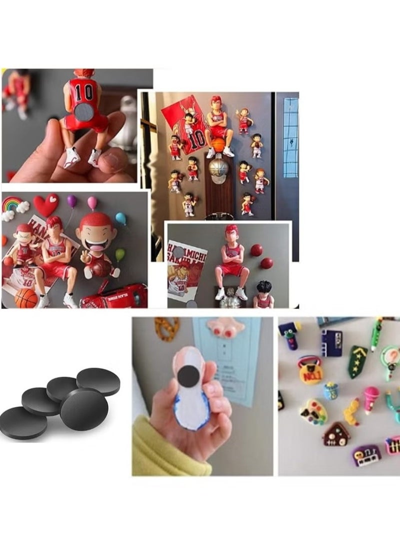 140 Pieces Adhesive Magnetic Discs, Round Magnetic Discs with Adhesive Backing for Crafts, Peel And Stick Magnetic Circles, Magnetic Discs are Great to use at Home, Office, School And More - Image 5