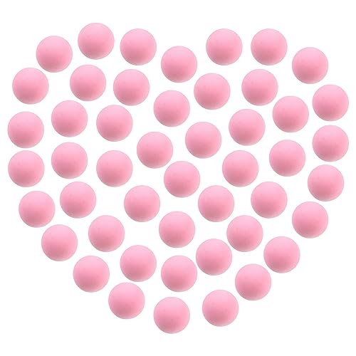 CHAKANLX 48 Pieces Power Popper Refill Balls Soft Foam Balls Approx 12 Inch in Diameter Foam Balls for Popper Air Blaster Guns Replacement Foam Bullet Ball for Shooting Game Guns Pink - Image 1
