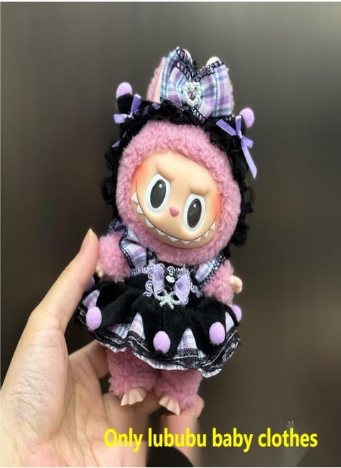 Labubu 17cm Plush Doll Clothing Set for 1st  2nd Generation – Interchangeable Outfits for Hanging Figures (Doll Not Included)