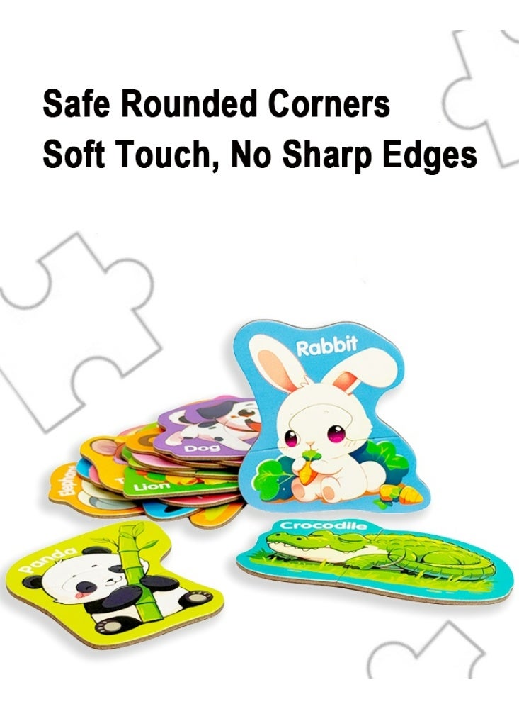 McmhyingPop Magnetic Animal Fridge Magnets, 16 Puzzles for Toddlers 3 4 5 Years, Montessori STEM Toys, Travel Gift for Boys Girls - Image 5