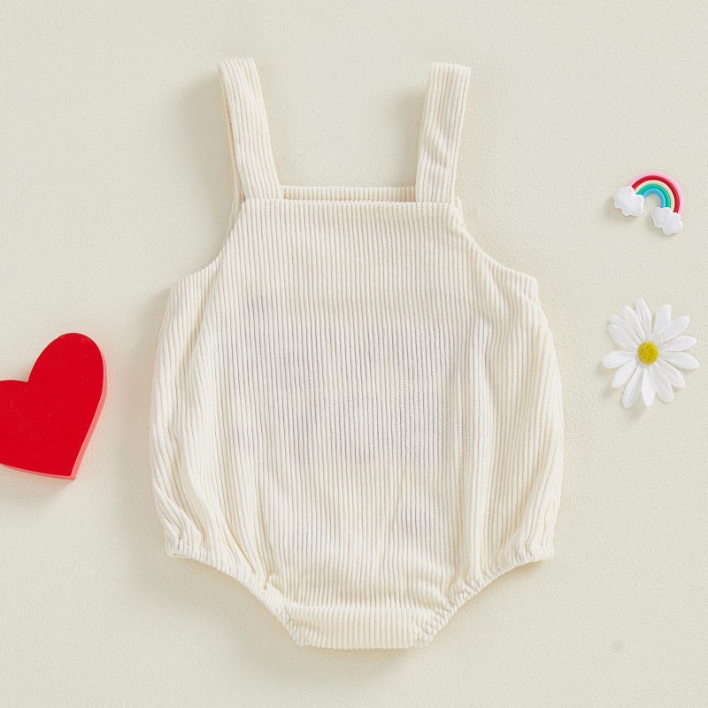 YINGISFITM My First Valentines Day Baby Boy Outfit Lover Boy Bubble Romper Newborn Heart Onesie Overalls Valentine Clothes (Lover Boy Beige, 12-18 Months) - Image 5