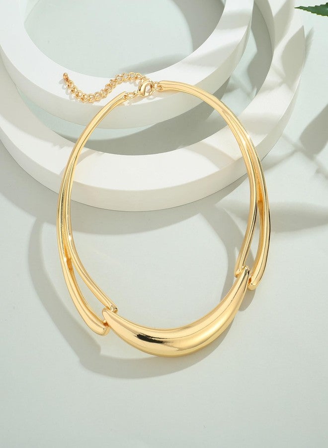 ليلي آند وايت قلادة ذهبية من ليلي آند وايت للنساء، بتصميم قابل للتعديل، قلادة ذهبية سميكة، قلادة عصرية مميزة، هدية مجوهرات أنيقة - Image 4