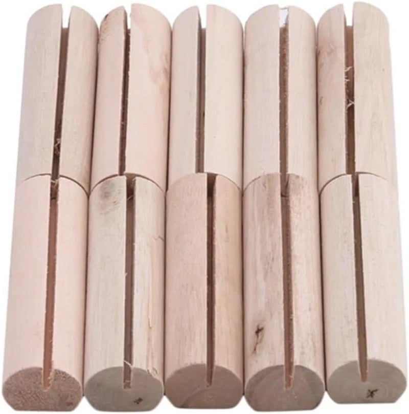 Wooden Table Number Holder 20pcs Name Memo Clips Photo Holder Clamp Business Card Stand(C 10PCS) - Image 4