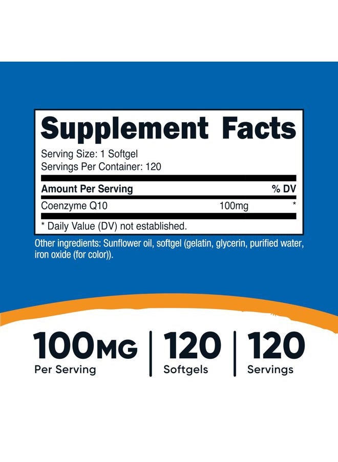 Nutricost CoQ10 Softgels (120 Servings, 100 mg Per Serving) - Better Absorption, Ultra Pure CoQ10 Supplement, Gluten Free and Non-GMO - Image 2