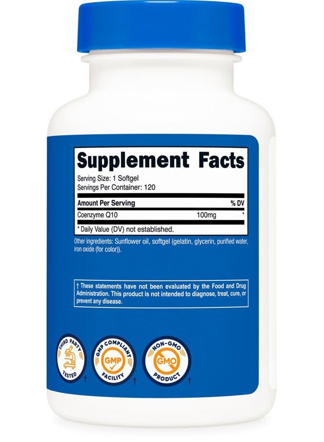 Nutricost CoQ10 Softgels (120 Servings, 100 mg Per Serving) - Better Absorption, Ultra Pure CoQ10 Supplement, Gluten Free and Non-GMO - Image 5