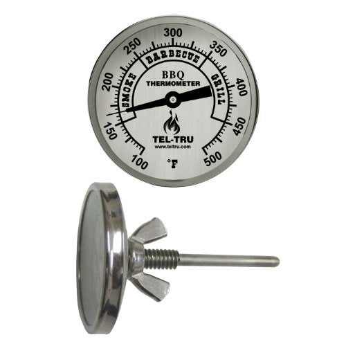 Tel-Tru BQ225 Barbecue Thermometer, 2 inch Aluminum dial, 2.5 inch stem, 100/500°F - Image 5