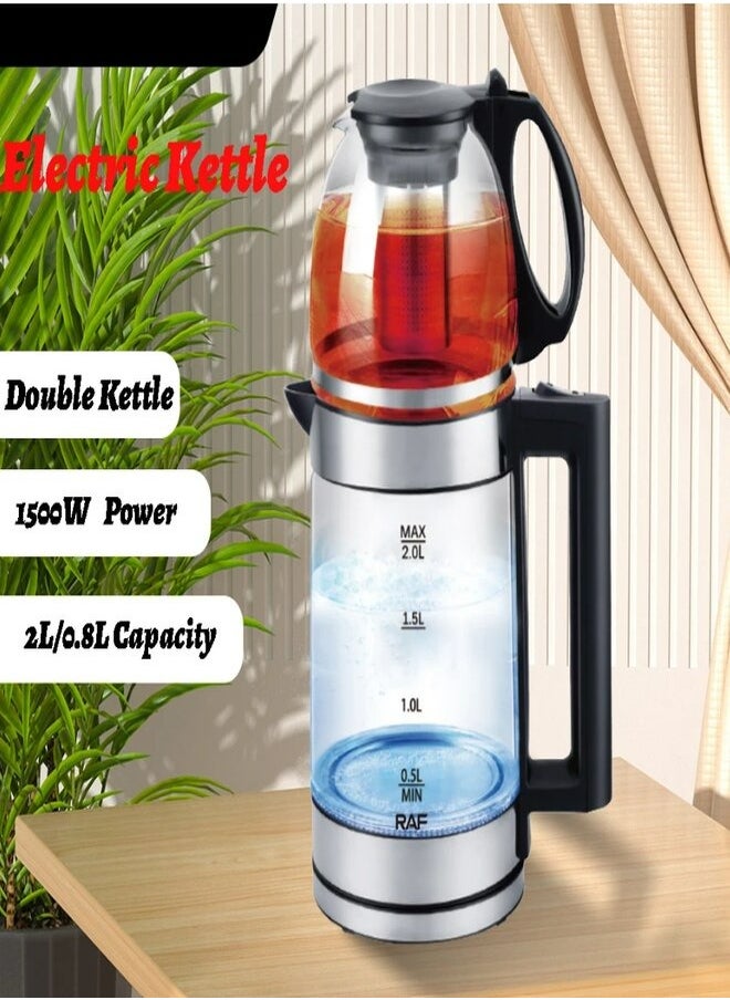 Nonbranded - Electric Kettle Water Heater Double Big and Small Kettle Together - Image 1