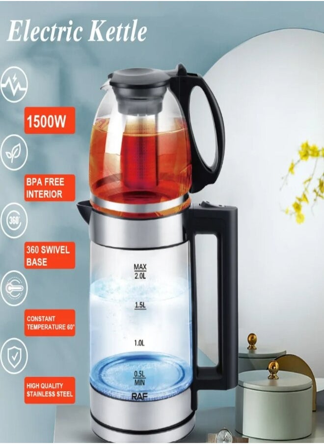 Nonbranded - Electric Kettle Water Heater Double Big and Small Kettle Together - Image 1