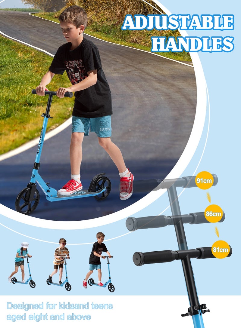 ما بيبي سكوتر ركل للأطفال، سكوتر قابل للطي بعجلتين مع مقود قابل للتعديل، للأولاد والبنات من سن 7 إلى 18 عامًا - Image 5
