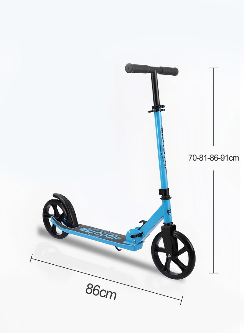 ما بيبي سكوتر ركل للأطفال، سكوتر قابل للطي بعجلتين مع مقود قابل للتعديل، للأولاد والبنات من سن 7 إلى 18 عامًا - Image 3