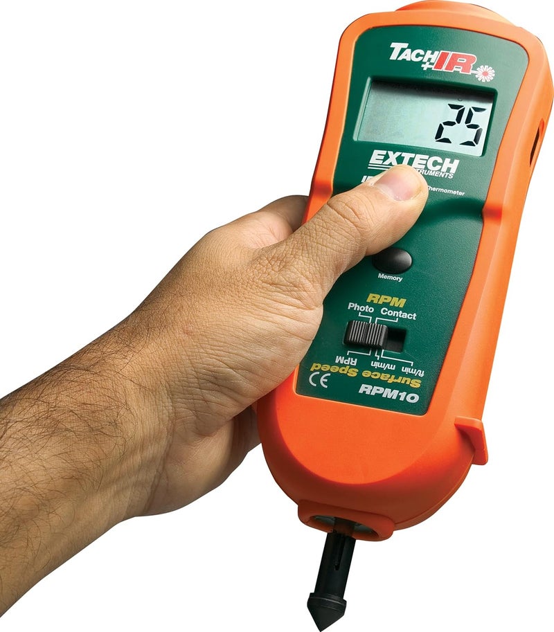 Extech RPM10 Combination Tachometer with Infrared Thermometer - Image 5