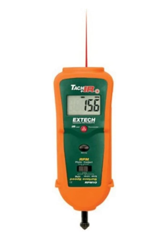 Extech RPM10 Combination Tachometer with Infrared Thermometer - Image 1