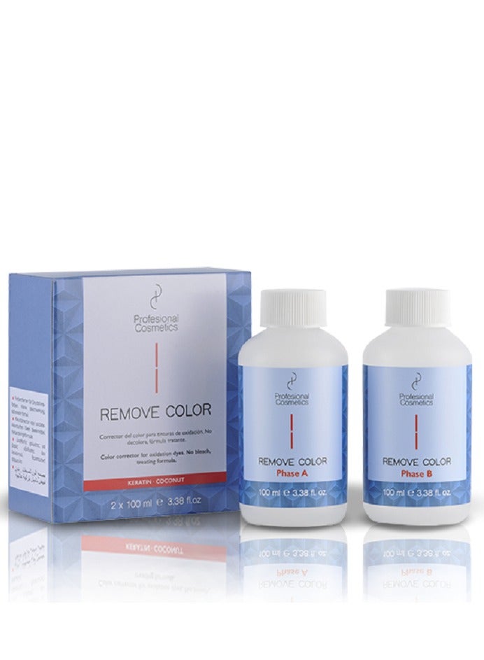 بروفشنال كوزماتيكس طقم مزيل لون صبغة الشعر مكون من قطعتين 2 x 100ملليلتر - Image 1