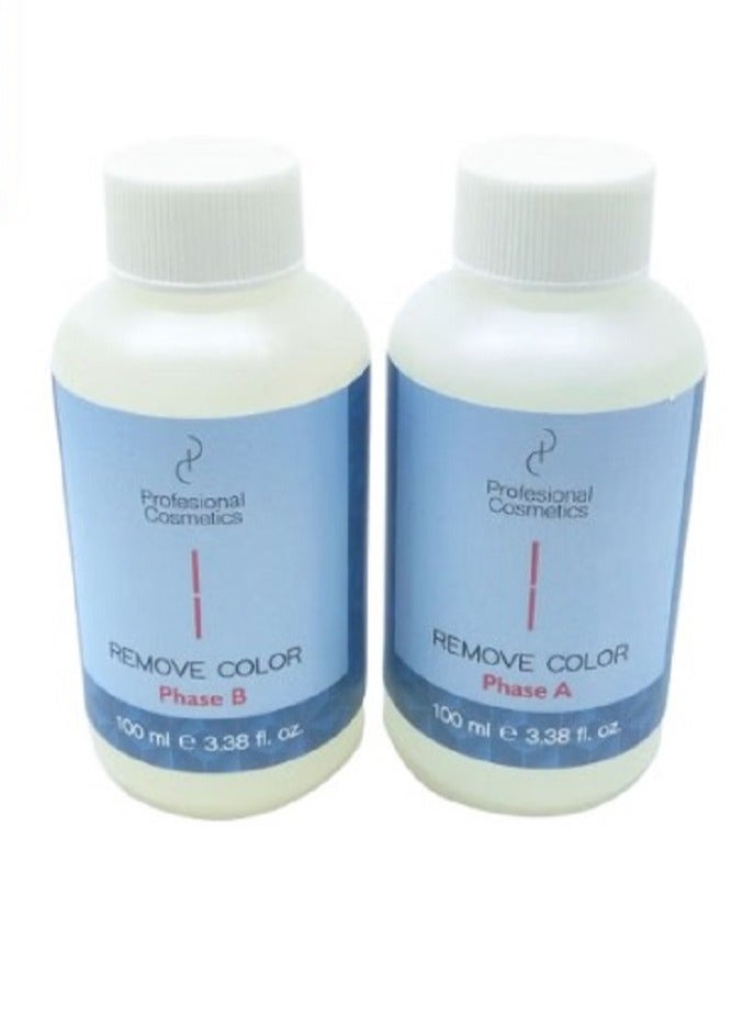 بروفشنال كوزماتيكس طقم مزيل لون صبغة الشعر مكون من قطعتين 2 x 100ملليلتر - Image 2