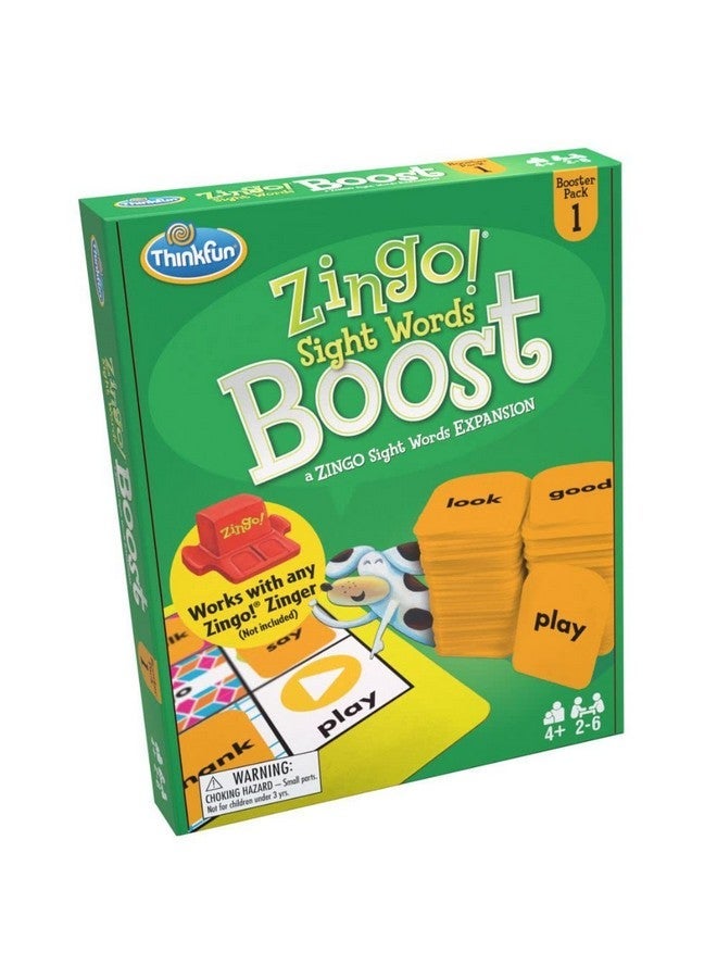 thinkfun Think Fun Zingo! Sight Words Boost Engaging Brain Game Expansive Vocabulary Builder Stimulates Memory & Concentration For Kids Aged 4 And Up Expansion Pack (76472) - Image 2