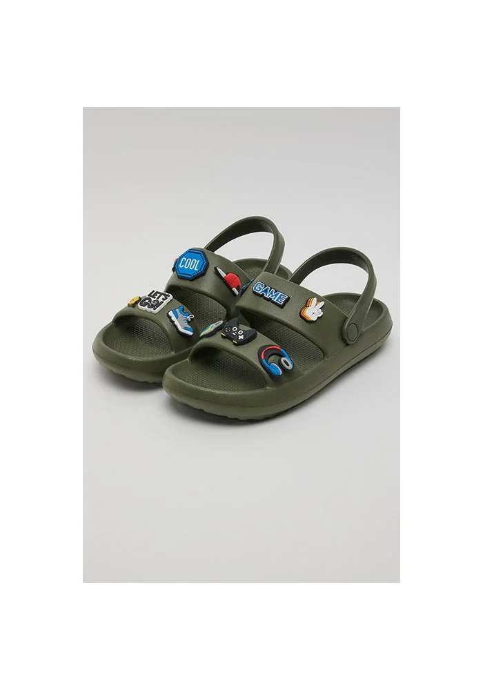 أر أند بي Charm Detail Slingback Sandals