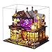 Spilay DIY Miniature House Kit DIY Dollhouse Kit with Music Box and Dust Cover 3D Wooden Puzzle Book Nook Kit for Adult Bookshelf DecorGift for Birthday Halloween ChristmasMagic Treasure House - Image 2