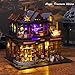 Spilay DIY Miniature House Kit DIY Dollhouse Kit with Music Box and Dust Cover 3D Wooden Puzzle Book Nook Kit for Adult Bookshelf DecorGift for Birthday Halloween ChristmasMagic Treasure House - Image 4
