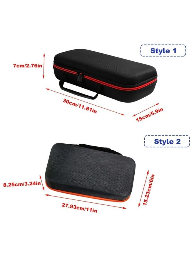 Shockproof Drop Proof EVA Storage Bag Dual Microphone Case Style 2 Black - Image 3